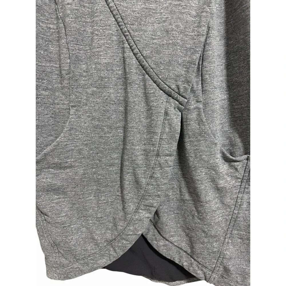 Lululemon That's A Wrap‎ Sweater Jacket Heathered Snow Slub Coal Women's Size 4